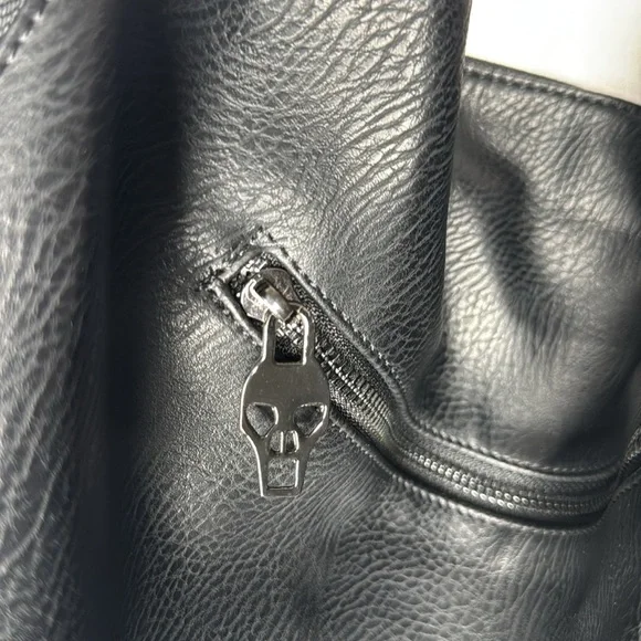 Skull Handbag Leather Rivet Purse Shoulder Satchel Tote by Bykoine - Picture 8 of 10